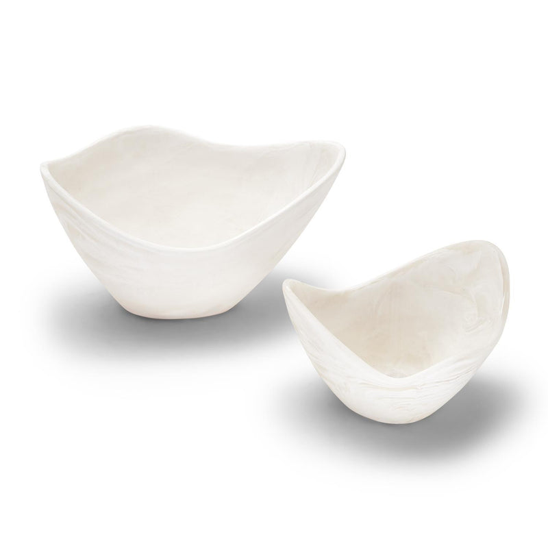 SET DE 2 BOWL DECORATIVO ARCHIPIELAGO-BLANCO