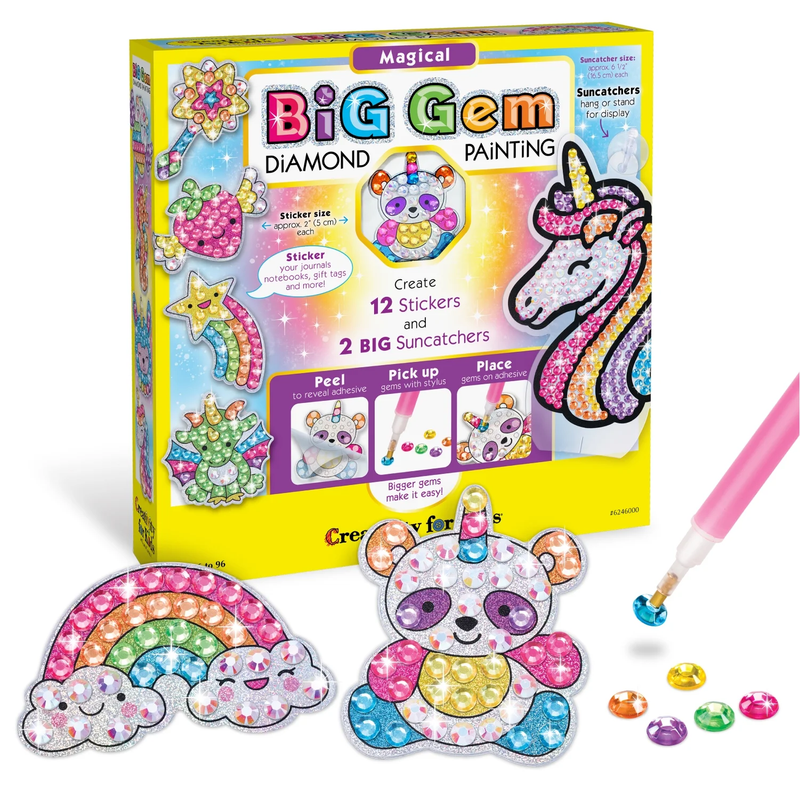 CREATIVITY FOR KIDS-KIT PARA CREAR STICKERS CON GEMAS