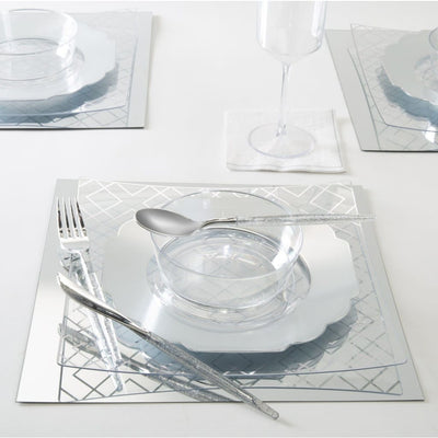 SET DE PLATOS DECORATIVO 10.5''-BLANCO