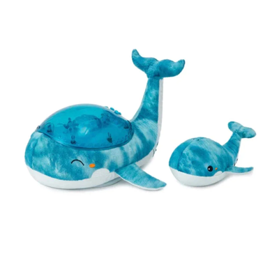 FAMILIA DE BALLENAS PELUCHE DIFUNDE LUZ, AZUL