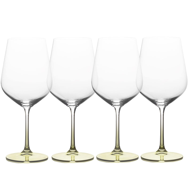 SET DE 4 COPAS PARA VINO TINTO DE 19.75OZ - TALLO VERDE