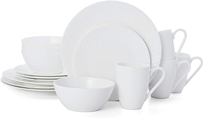 SET DE VAJILLLA DE PORCELANA DELRAY BONE - 40PC