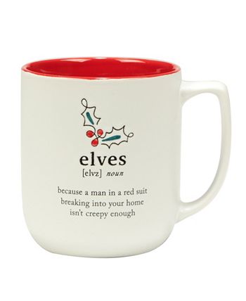 TAZA D/NAVIDAD DIVERTIDA C/REFRANES 18OZ - ROJO