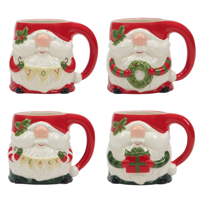 TAZA 3D GNOMOS DE NAVIDENOS 16OZ