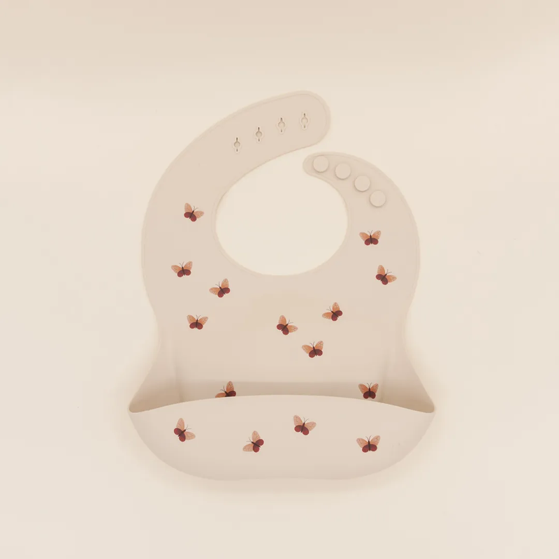 BABERO DE SILICONA, MARIPOSAS