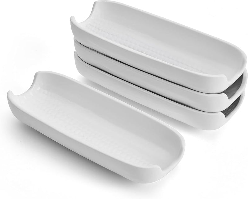 SET DE 4 PLATO PARA MAIZ-BLANCO