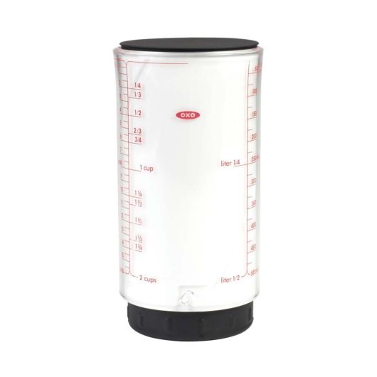 VASO MEDIDOR AJUSTABLE PARA 2 TAZAS-TRANSPARENTE/NEGRO