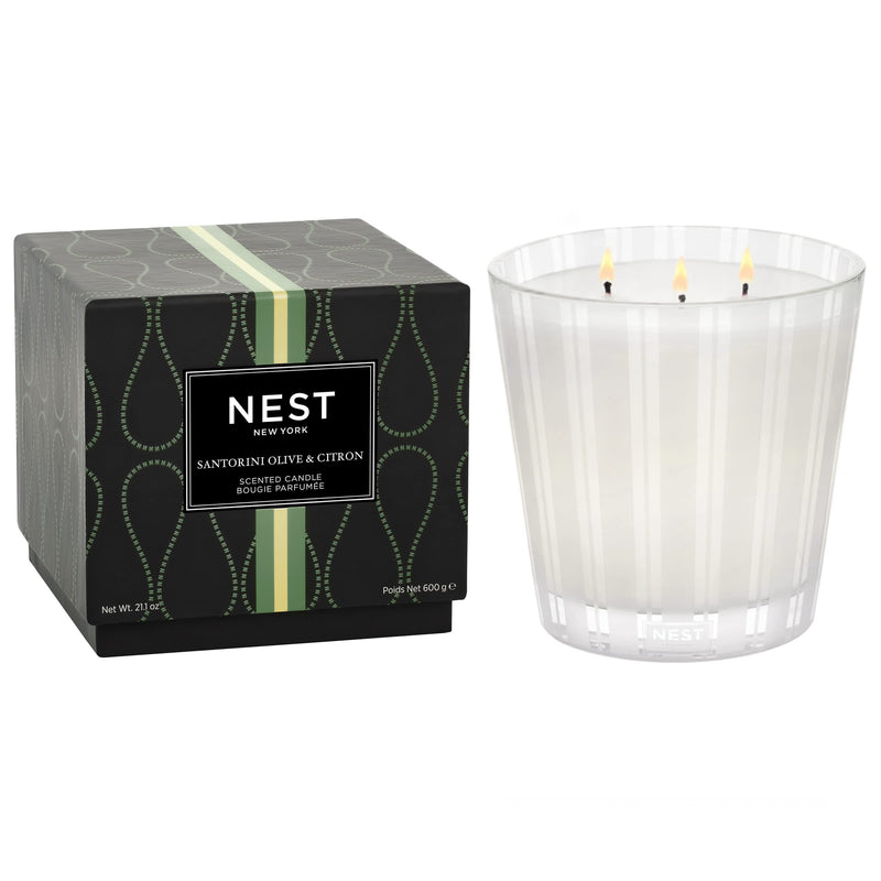 VELA NEST DE 3 MECHAS 21 1oz SANTORINI OLIVE &