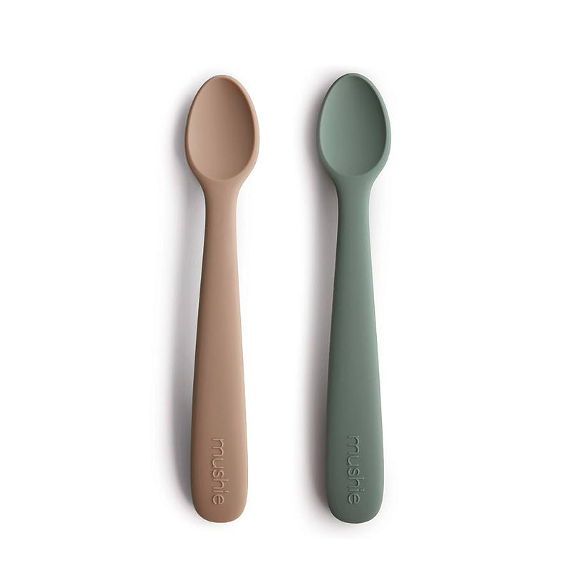 MUSHIE SET DE CUCHARAS DE SILICON 2 PCS-DRIED THYME NATURAL