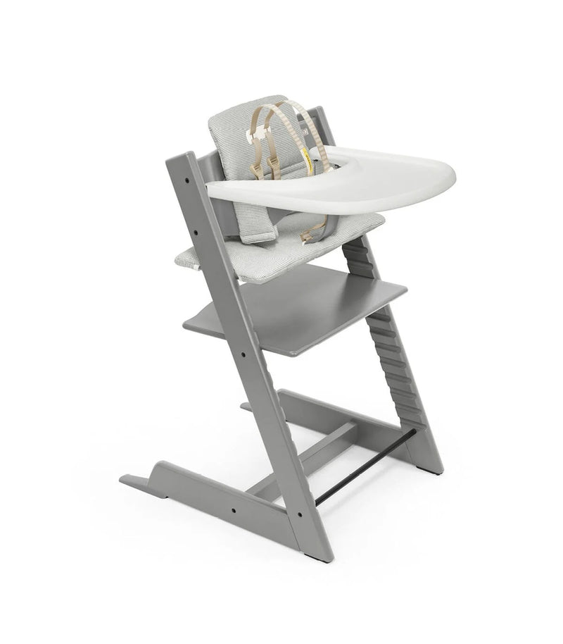 TRIPP TRAPP SILLA ALTA C/COJIN & BANDEJA STORM GREY W NORDIC