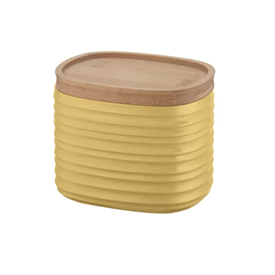 FRASCO DE PLASTICO 12.3 x 9.4 x 11cm (AMARILLO)