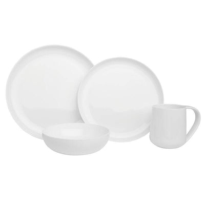 SET DE VAJILLA CON CUENCO DE 16PC - RED WHITE