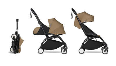 COCHECITO YOYO STROLLER BUNDLE 6+ BLACK W/TOFFEE