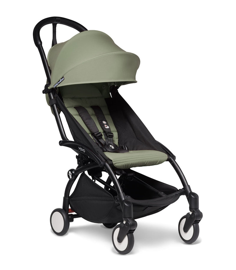 COCHECITO YOYO STROLLER BUNDLE 6+ BLACK W/OLIVE