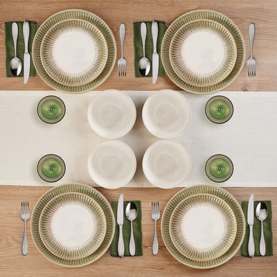 SET DE VAJILLA HENSLEY  DE 12PC - VERDE