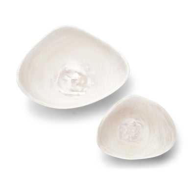 SET DE 2 BOWL DECORATIVO ARCHIPIELAGO-BLANCO