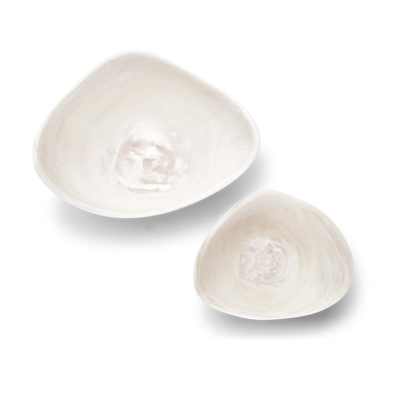 SET DE 2 BOWL DECORATIVO ARCHIPIELAGO-BLANCO