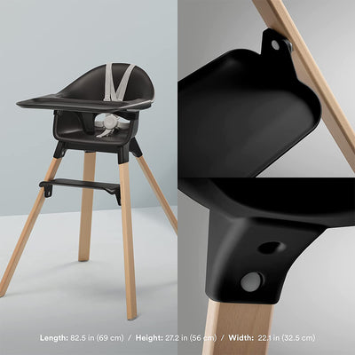 SILLA ALTA CLIKK - NEGRO NATURAL