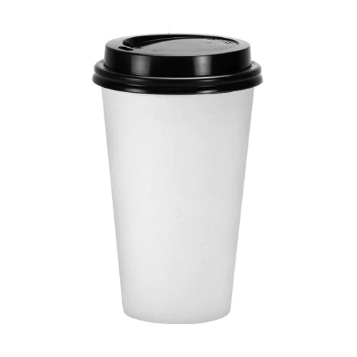 VASO CON TAPA 16OZ-BLANCO