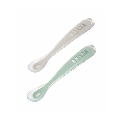 2 CUCHARAS DE SILICONE -GRIS/VERDE SAVILA