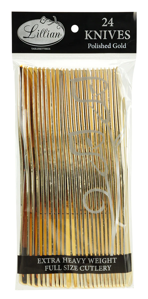 SET DE CUCHILLOS DE ORO