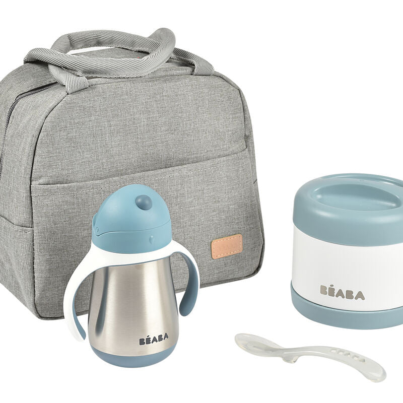 ON-THE-GO MEAL SET CON BOLSA DE ALMUERZO-CELESTE