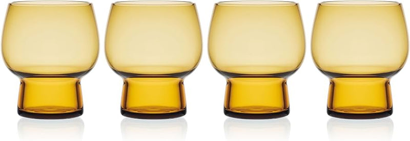 SET DE 4 VASOS P/COCTEL DE 14OZ-C/AMBAR