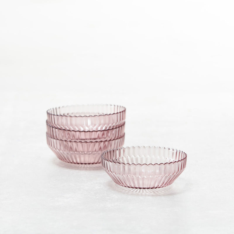 ARCHIE TAZON ROSA TRANSPARENTE 6.2" (set de 4)