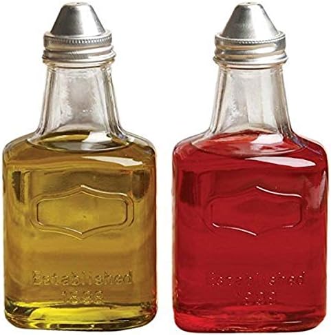 SET DE 2 PZS YORKSHIRE PEQUEÑOS  DE 6.5 OZ- ACEITE Y VINAGRE