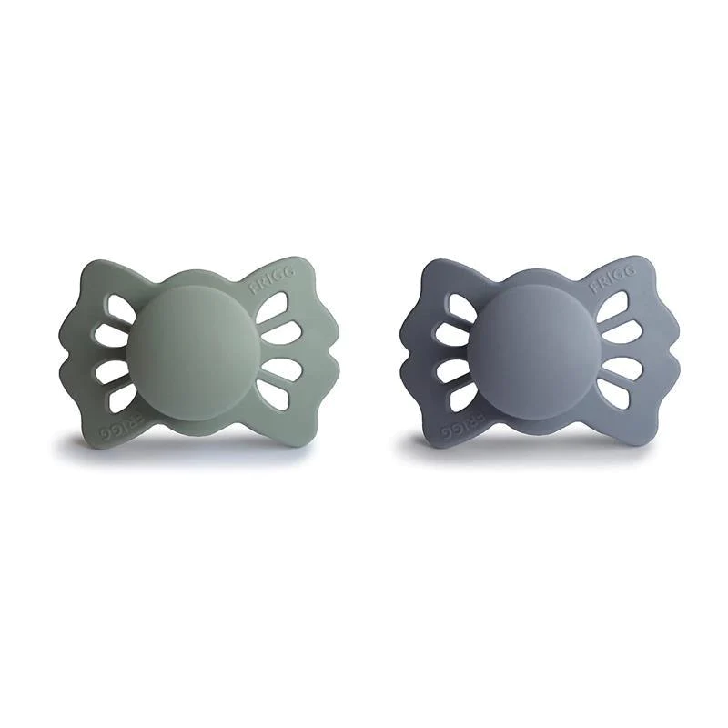 SET DE 2 CHUPETES DE SILICONA SIMETRICO (SAGE/GREAT GRAY) T 1