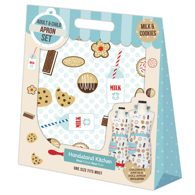 SET DE DELANTAL JUVENIL DELUXE MILK & COOKIES EN CAJA