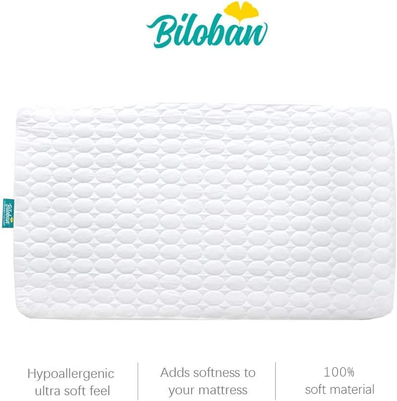 BILOBAN PAQUETE DE 2 SABANAS PARA CUNA IMPERMEABLE