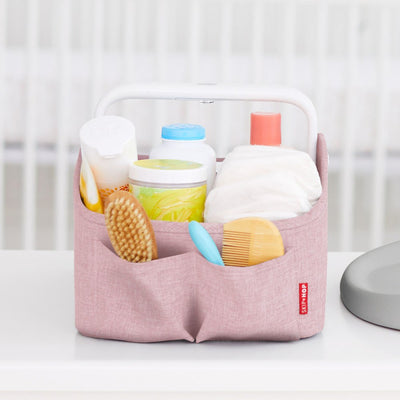 Skip Hop Organizador de pañales con sensor táctil, rosa jaspeado