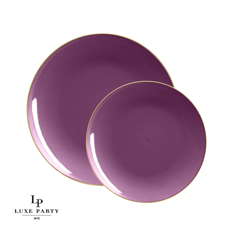 SET DE PLATOS REDONDOS 10.5" - MORADO