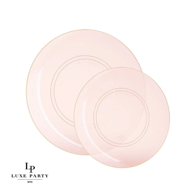 PLATOS CENA DORADO ROSA DE 10.25" 10 PK