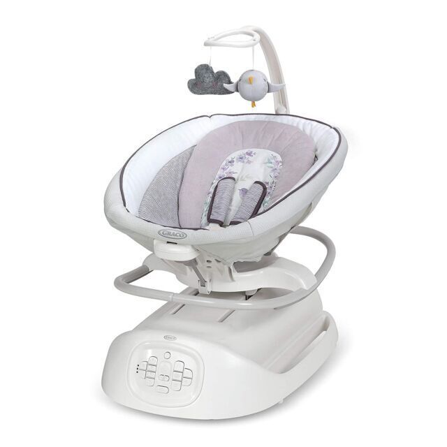 SILLA MECEDORA CON MOTOR AJUSTABLE PARA BEBES -BLANCO