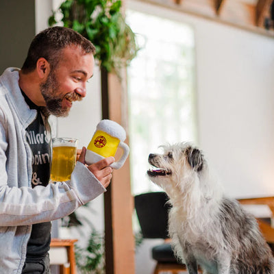 CERVEZA JUGUETE DE PERRO - AMARILLO