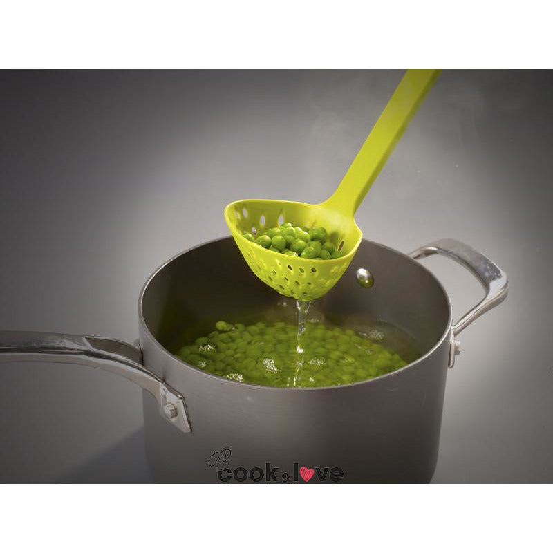 SCOOP STRAINING LADLE GREEN