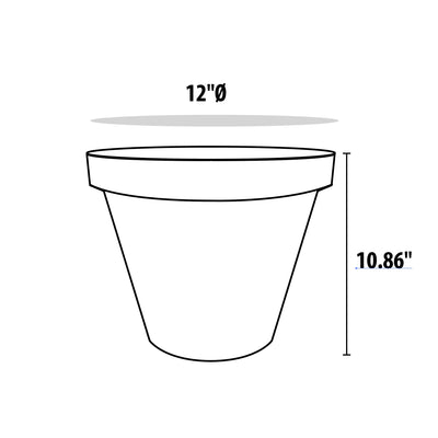 MACETA REDONDA D12"