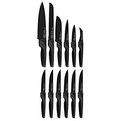 SET DE 14 PIEZAS (13 CUCHILLO/ SOPORTE)