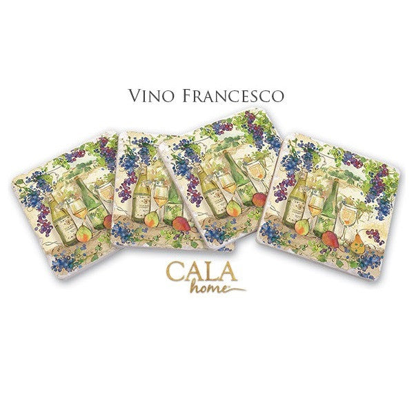 SET 4 POSAVASOS (VINOS)