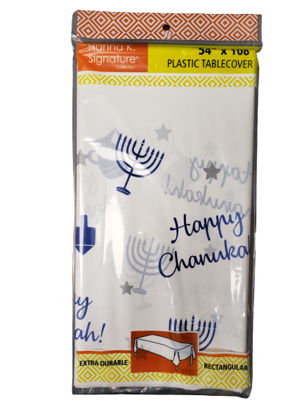 MANTEL AZUL CHANUKAH  54"x108"