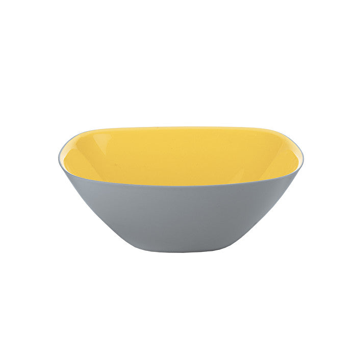 BOWL DE 20 CM (GRIS Y AMARILLO)