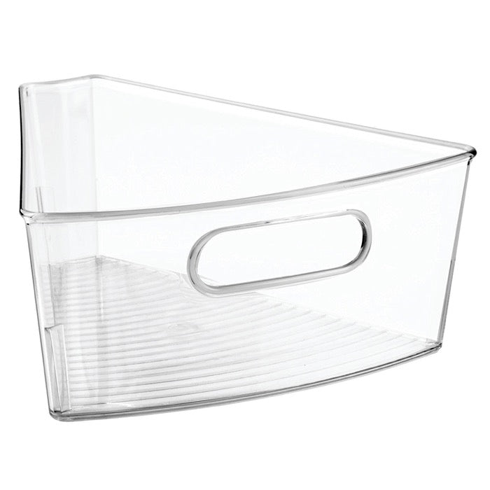 BANDEJA ORGANIZADORA TRIANGULAR PARA REFRIGERADOR (10.25"x9.5"x4") PLASTICO