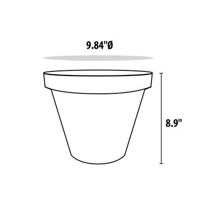 MACETA REDONDA D9.8"