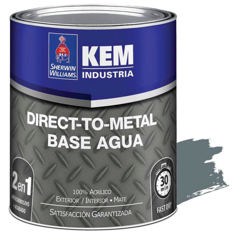 ANTICORROSIVO DIRECT-TO-METAL BASE AGUA MATE GRIS