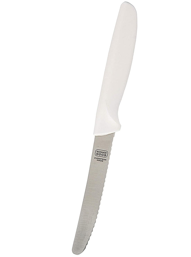 Cuchillo - Punta curva / borde recto - Blanco 4.5"