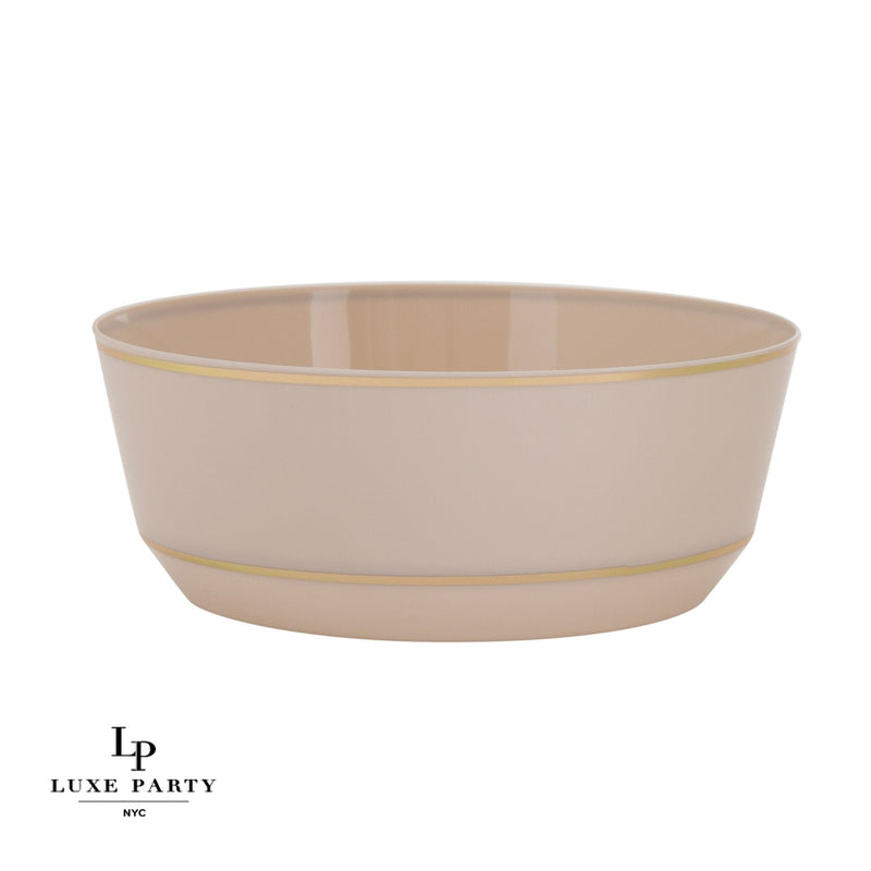 SET DE PLATO ONDO 14" - LINO/DORADO