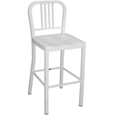 SILLA DE BAR BLANCA H96cm