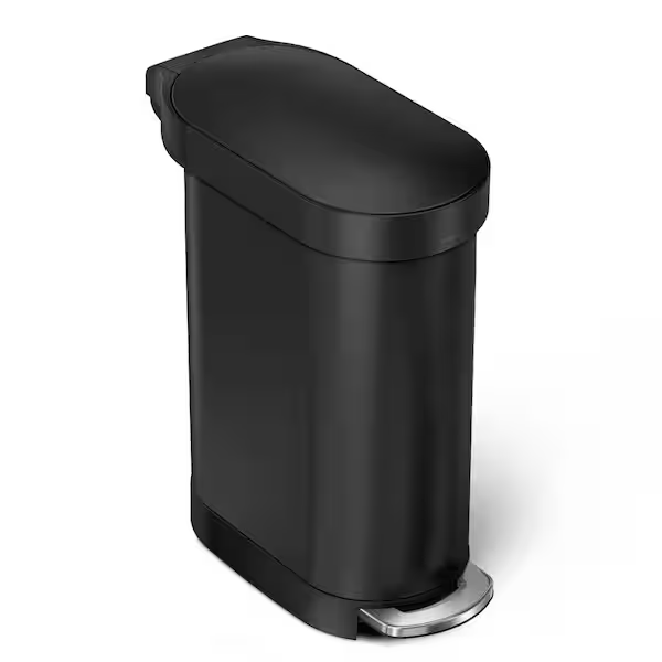 BASURERO DE 45L NEGRO MATTE